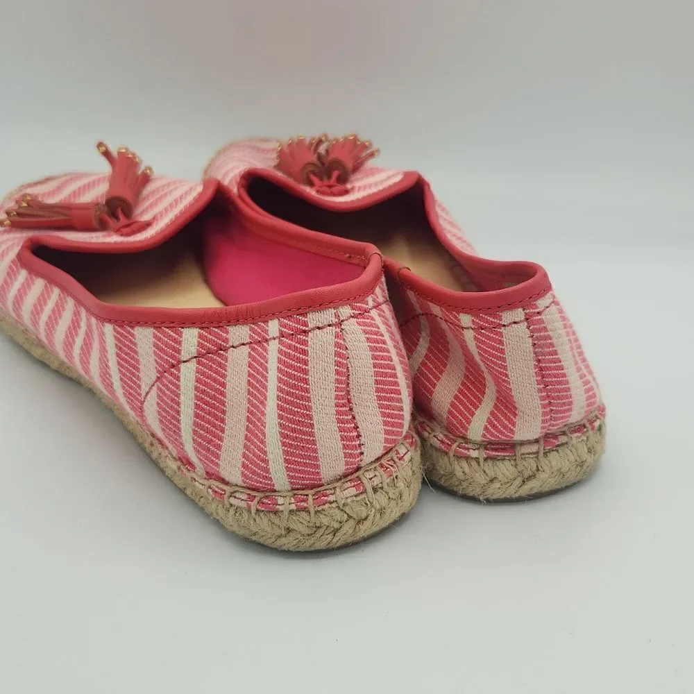 Talbots Casual Catus Rose Espadrilles with Leather Tassels Women’s 9M